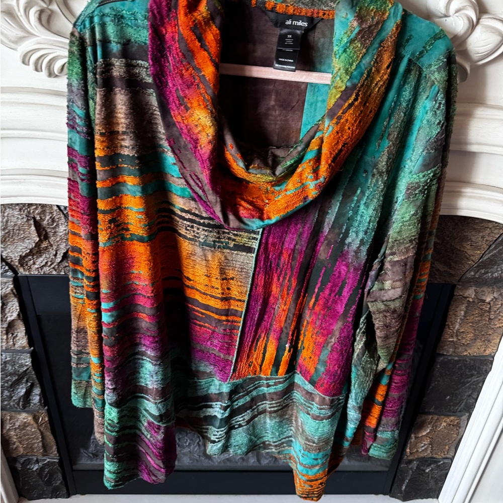 Women's Multicolor Sweater Ali Miles 3x